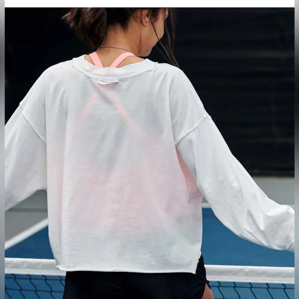 NWT Fp movement long sleeve inspire layer tee small S oversized White New - Picture 3 of 15